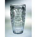 Fairway Barrel Award Vase - Lead Crystal (12"x6 1/2")